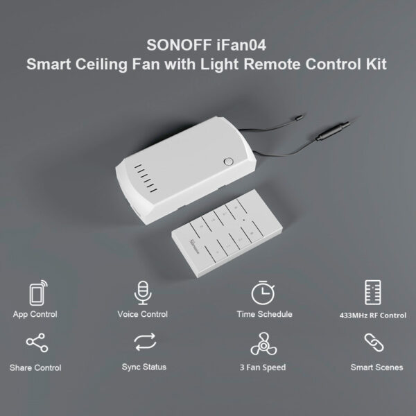 SONOFF iFan04: Wi-Fi Ceiling Fan And Light Controller - Image 6